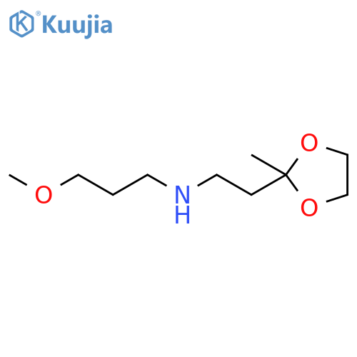 1,3-Dioxolane-2-ethanamine, N-(3-methoxypropyl)-2-methyl- structure