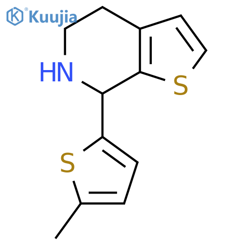 7-(5-methylthiophen-2-yl)-4H,5H,6H,7H-thieno2,3-cpyridine structure