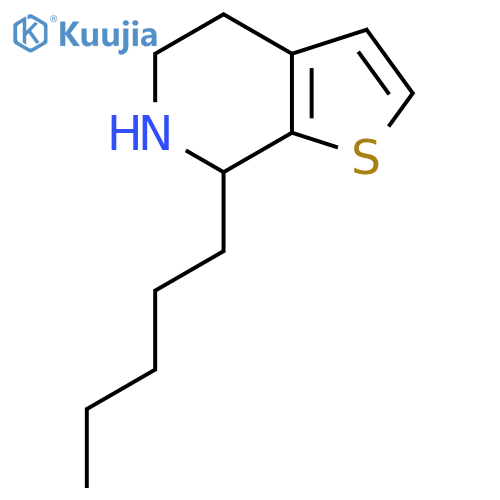 7-pentyl-4H,5H,6H,7H-thieno2,3-cpyridine structure