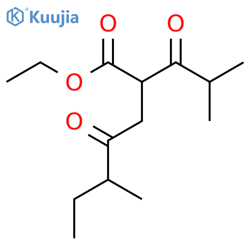ethyl 5-methyl-2-(2-methylpropanoyl)-4-oxoheptanoate structure