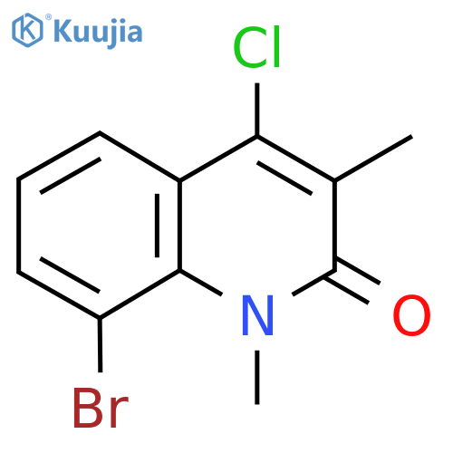 8-bromo-4-chloro-1,3-dimethyl-1,2-dihydroquinolin-2-one structure
