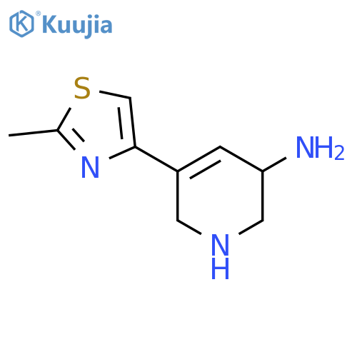 5-(2-Methyl-1,3-thiazol-4-yl)-1,2,3,6-tetrahydropyridin-3-amine structure