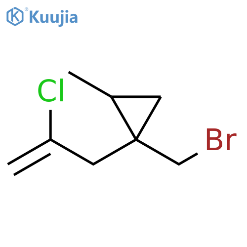Cyclopropane, 1-(bromomethyl)-1-(2-chloro-2-propen-1-yl)-2-methyl- structure
