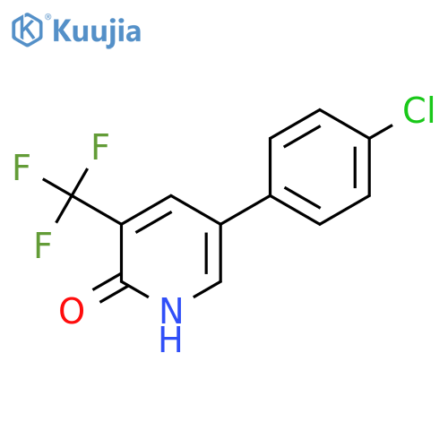 2(1H)-Pyridinone, 5-(4-chlorophenyl)-3-(trifluoromethyl)- structure