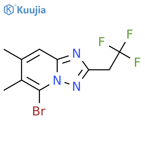 5-bromo-6,7-dimethyl-2-(2,2,2-trifluoroethyl)-1,2,4triazolo1,5-apyridine structure