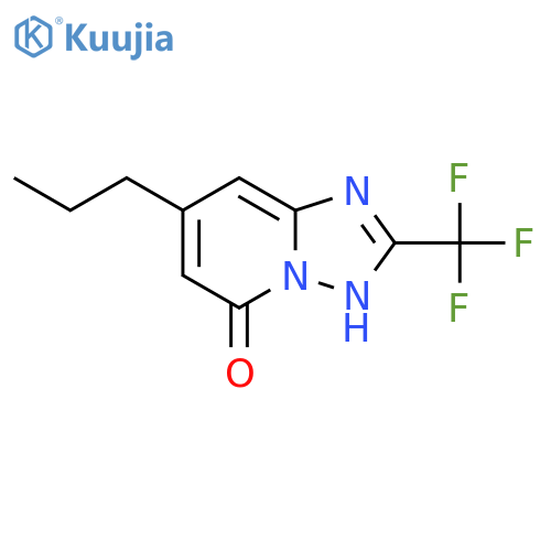 7-propyl-2-(trifluoromethyl)-1,2,4triazolo1,5-apyridin-5-ol structure