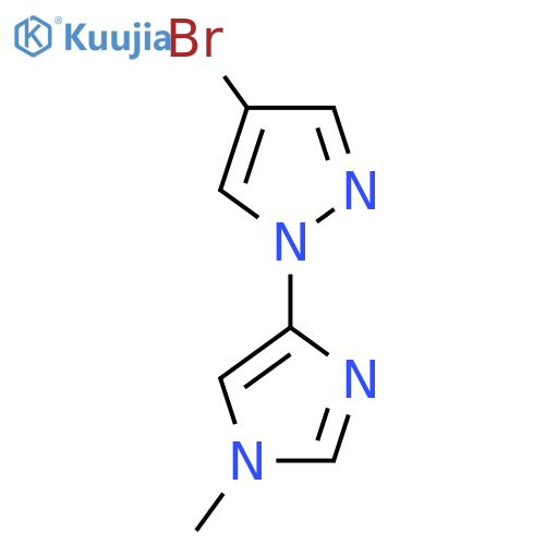 4-(4-bromo-1H-pyrazol-1-yl)-1-methyl-1H-imidazole structure