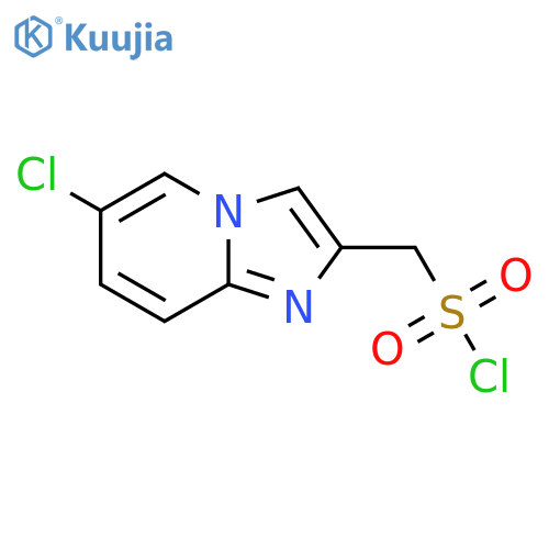 {6-chloroimidazo1,2-apyridin-2-yl}methanesulfonyl chloride structure