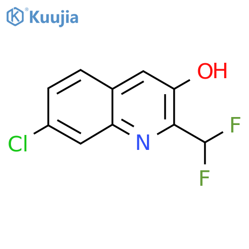 7-Chloro-2-(difluoromethyl)quinolin-3-ol structure