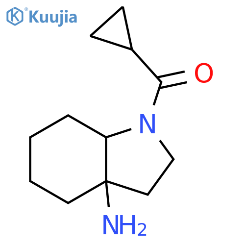 Methanone, (3a-aminooctahydro-1H-indol-1-yl)cyclopropyl- structure