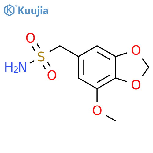 1,3-Benzodioxole-5-methanesulfonamide, 7-methoxy- structure