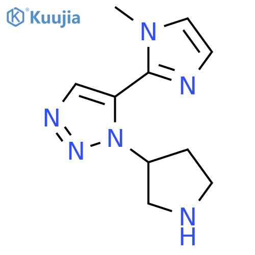 1H-1,2,3-Triazole, 5-(1-methyl-1H-imidazol-2-yl)-1-(3-pyrrolidinyl)- structure