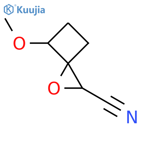 4-Methoxy-1-oxaspiro[2.3]hexane-2-carbonitrile structure