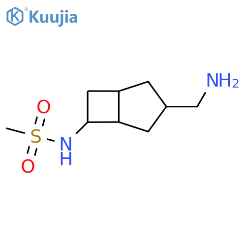 N-[3-(aminomethyl)bicyclo[3.2.0]heptan-6-yl]methanesulfonamide structure