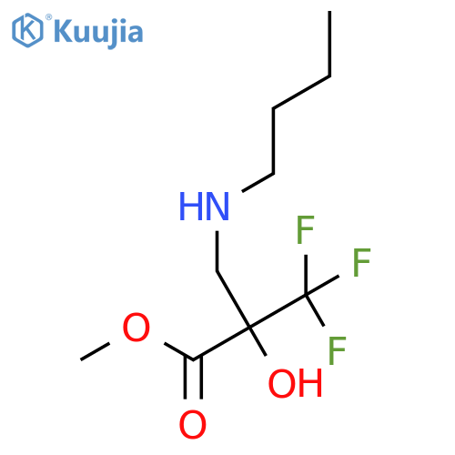 Methyl 3-(butylamino)-2-hydroxy-2-(trifluoromethyl)propanoate structure