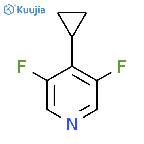 4-Cyclopropyl-3,5-difluoropyridine structure