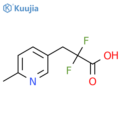 3-Pyridinepropanoic acid, α,α-difluoro-6-methyl- structure