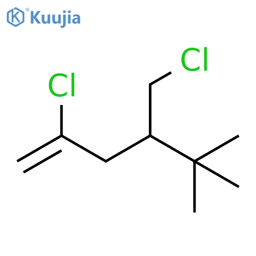1-Hexene, 2-chloro-4-(chloromethyl)-5,5-dimethyl- structure
