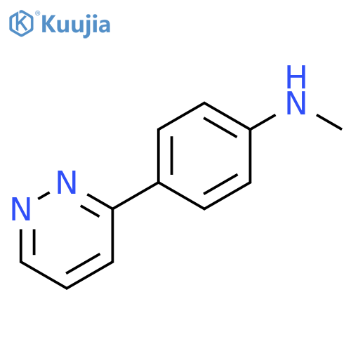 Benzenamine, N-methyl-4-(3-pyridazinyl)- structure
