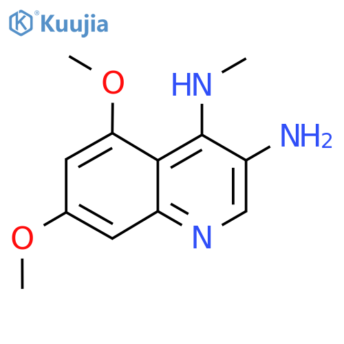 5,7-dimethoxy-4-N-methylquinoline-3,4-diamine structure