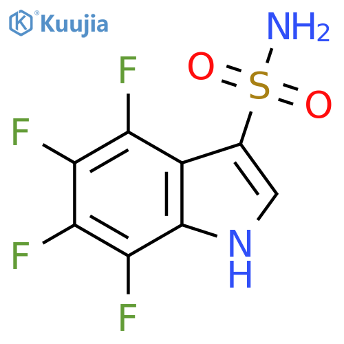 4,5,6,7-tetrafluoro-1H-indole-3-sulfonamide structure
