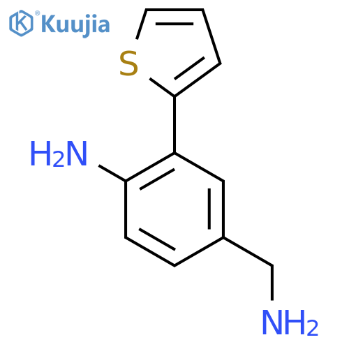 4-(Aminomethyl)-2-(thiophen-2-yl)aniline structure