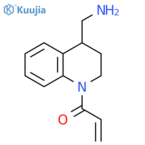 2-Propen-1-one, 1-[4-(aminomethyl)-3,4-dihydro-1(2H)-quinolinyl]- structure