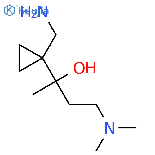Cyclopropanemethanol, 1-(aminomethyl)-α-[2-(dimethylamino)ethyl]-α-methyl- structure