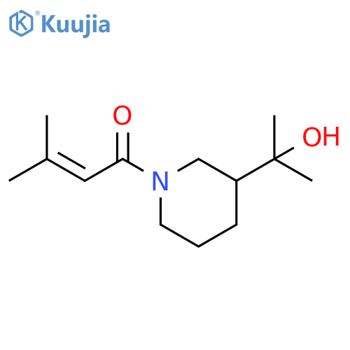 2-Buten-1-one, 1-[3-(1-hydroxy-1-methylethyl)-1-piperidinyl]-3-methyl- structure