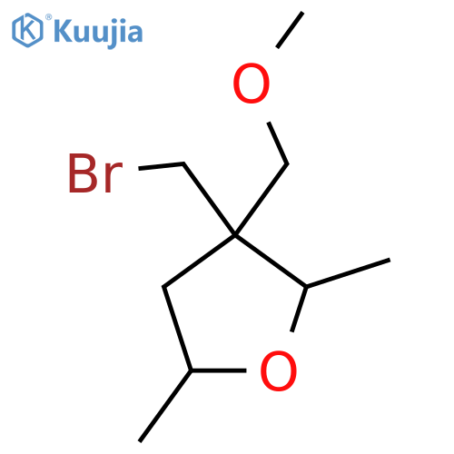 3-(Bromomethyl)-3-(methoxymethyl)-2,5-dimethyloxolane structure