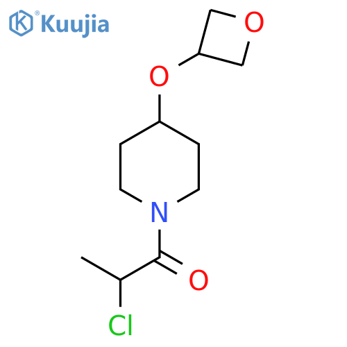 2-chloro-1-4-(oxetan-3-yloxy)piperidin-1-ylpropan-1-one structure