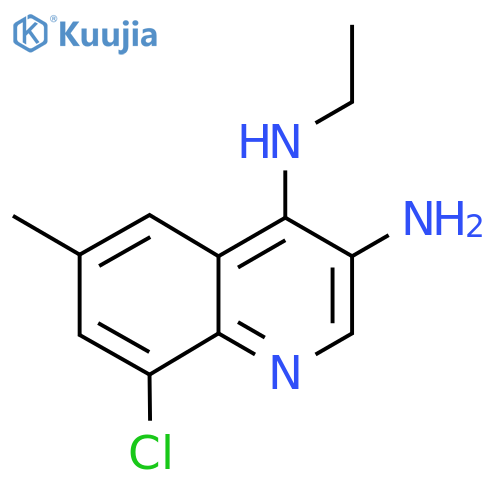 8-chloro-4-N-ethyl-6-methylquinoline-3,4-diamine structure