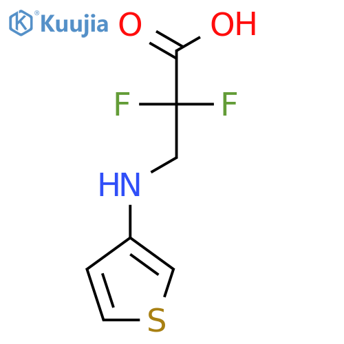 Propanoic acid, 2,2-difluoro-3-(3-thienylamino)- structure