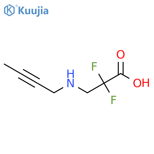 3-(But-2-ynylamino)-2,2-difluoropropanoic acid structure