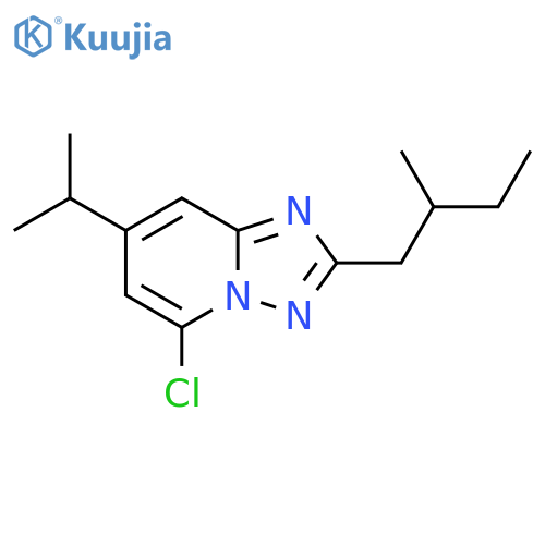 5-chloro-2-(2-methylbutyl)-7-(propan-2-yl)-1,2,4triazolo1,5-apyridine structure