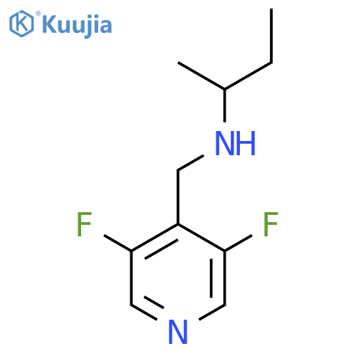 N-[(3,5-difluoropyridin-4-yl)methyl]butan-2-amine structure