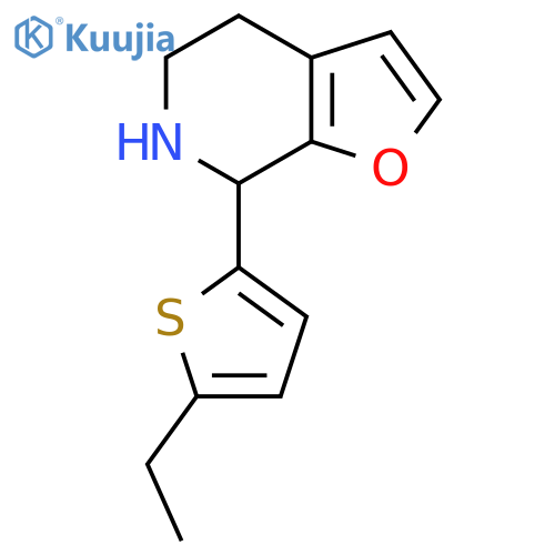 7-(5-ethylthiophen-2-yl)-4H,5H,6H,7H-furo2,3-cpyridine structure