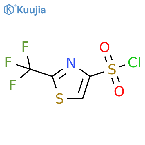 2-(trifluoromethyl)-1,3-thiazole-4-sulfonyl chloride structure