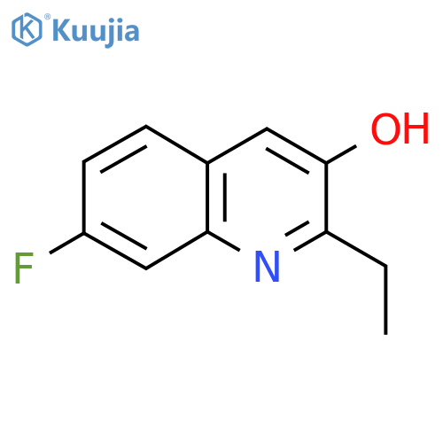 2-Ethyl-7-fluoroquinolin-3-ol structure