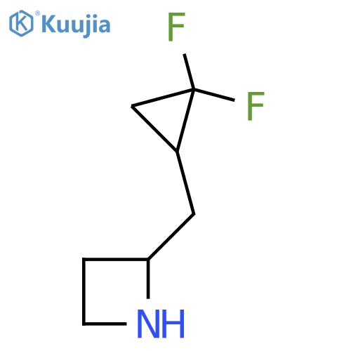 2-[(2,2-Difluorocyclopropyl)methyl]azetidine structure