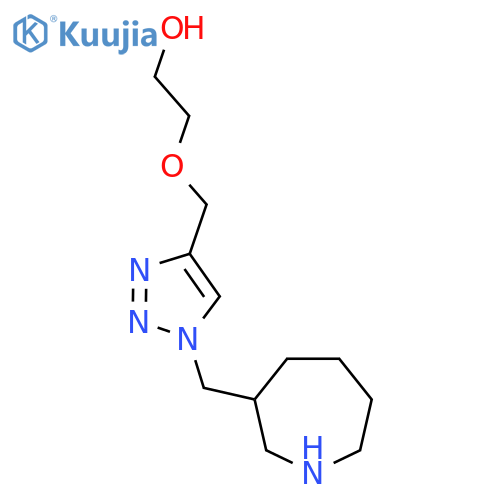 2-({1-[(azepan-3-yl)methyl]-1H-1,2,3-triazol-4-yl}methoxy)ethan-1-ol structure