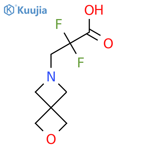 2,2-Difluoro-3-(2-oxa-6-azaspiro[3.3]heptan-6-yl)propanoic acid structure