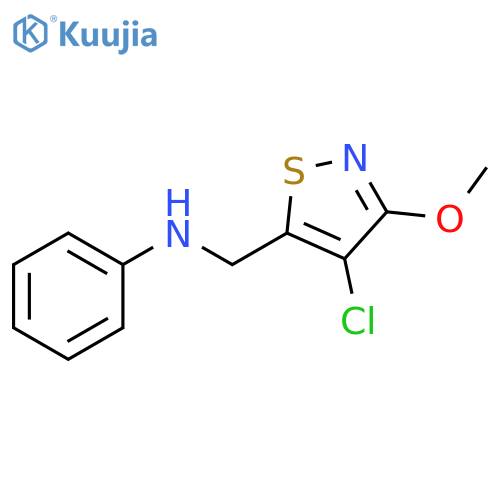 5-Isothiazolemethanamine, 4-chloro-3-methoxy-N-phenyl- structure