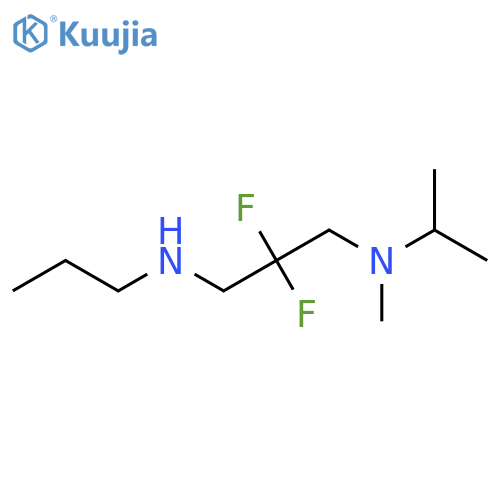 2,2-difluoro-N-methyl-N-propan-2-yl-N'-propylpropane-1,3-diamine structure