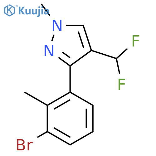 3-(3-bromo-2-methylphenyl)-4-(difluoromethyl)-1-methyl-1H-pyrazole structure