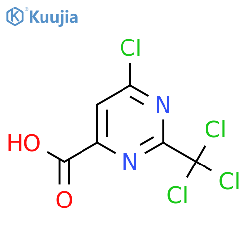 6-Chloro-2-(trichloromethyl)pyrimidine-4-carboxylic acid structure