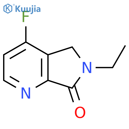 6-ethyl-4-fluoro-5H-pyrrolo[3,4-b]pyridin-7-one structure