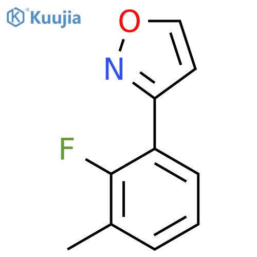 3-(2-Fluoro-3-methylphenyl)-1,2-oxazole structure