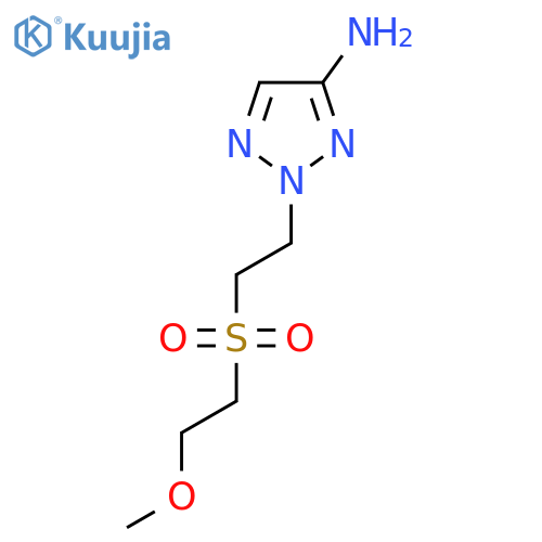 2-2-(2-methoxyethanesulfonyl)ethyl-2H-1,2,3-triazol-4-amine structure