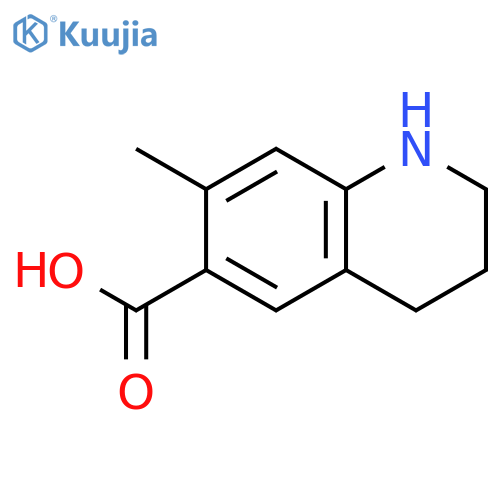 6-Quinolinecarboxylic acid, 1,2,3,4-tetrahydro-7-methyl- structure